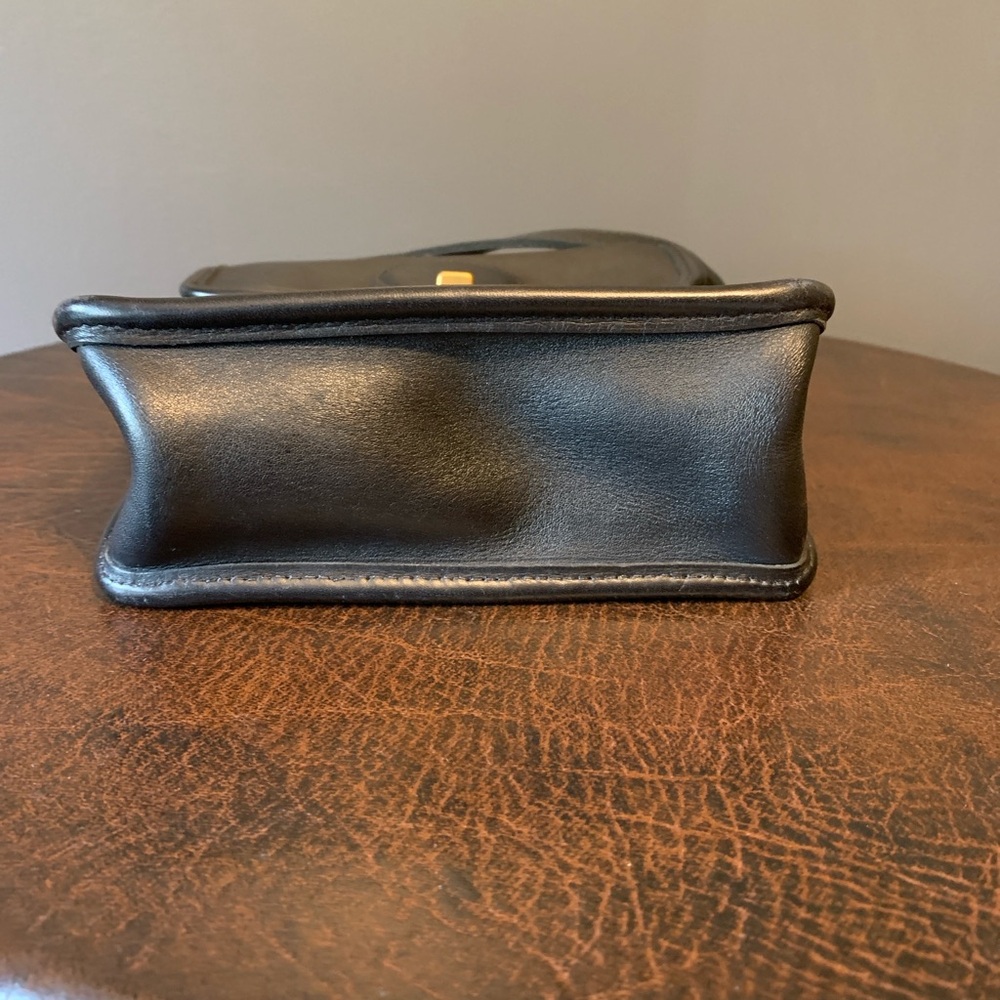 Vintage COACH Murphy Station Bag 9930 Classic Black Leather Handbag - Picture 3 of 7